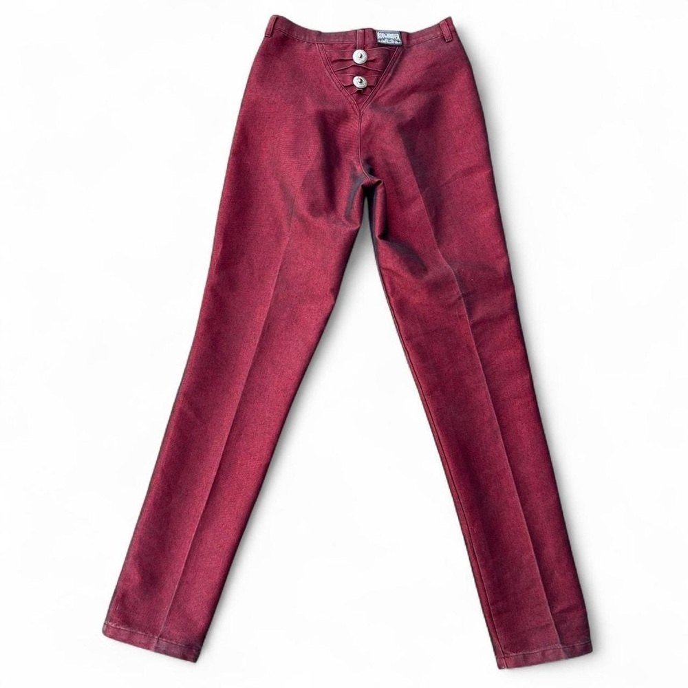 Vintage 90s Rough Riders Red Black Color Shift Pants